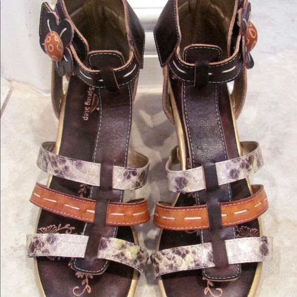 Cute Spring Step Pleasure Colorful Sandals 40 US 9M - Picture 3 of 11